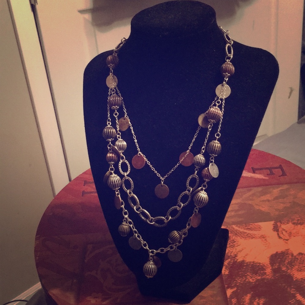 Beautiful chain decorated necklace